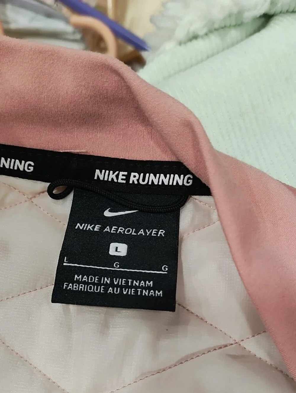 Nike Pink Quilted Sleeveless Vest